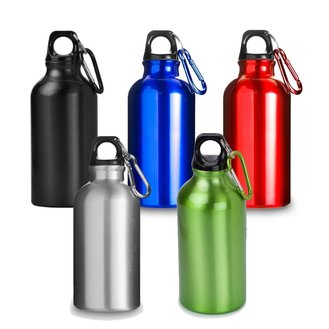 V4659 Butelka sportowa 400 ml z karabińczykiem